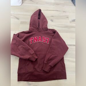 Bergundy Aritzia hoodie. Size medium